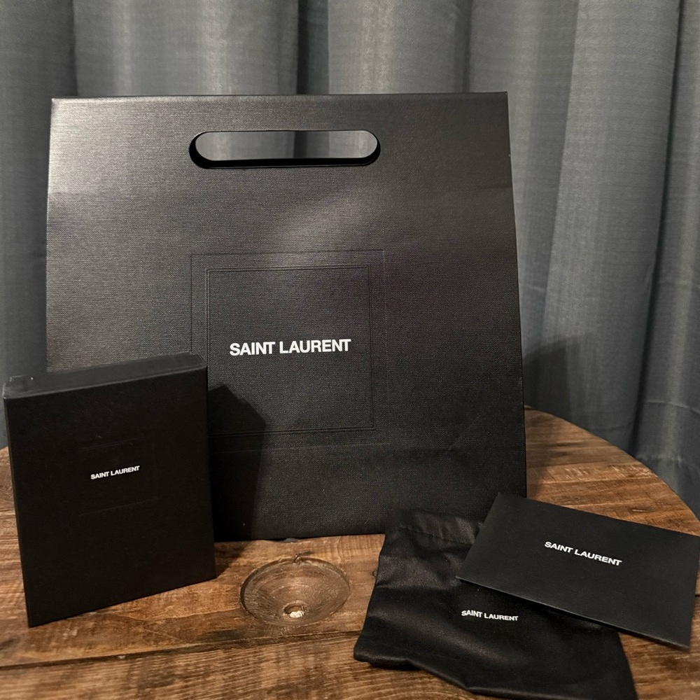 Saint Laurent Black Gift Box, Bag and Dust Bag